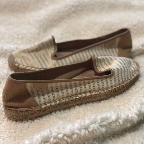 Sperry Gold and White Espadrille - Picture 1 of 6